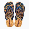 Moteriškos šlepetės per pirštą Ipanema Animal Print VI yellow/pearly blue 9