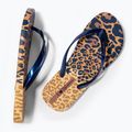 Moteriškos šlepetės per pirštą Ipanema Animal Print VI yellow/pearly blue 10