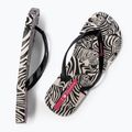 Moteriškos šlepetės per pirštą Ipanema Animal Print VI beige/black/pink 3