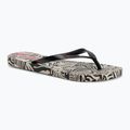 Moteriškos šlepetės per pirštą Ipanema Animal Print VI beige/black/pink