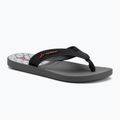 Vyriškos šlepetės per pirštą RIDER Impulse Graphic dark grey/black/red
