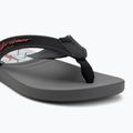 Vyriškos šlepetės per pirštą RIDER Impulse Graphic dark grey/black/red 7