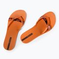 Moteriškos šlepetės per pirštą Ipanema Kirei Chic orange/brown 3