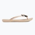 Moteriškos šlepetės per pirštą Ipanema Maxi Fashion beige/gold 2