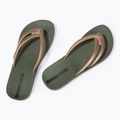Moteriškos šlepetės per pirštą Ipanema Comfy green/gold 3