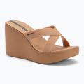 Moteriškos šlepetės Ipanema High Fashion II Slide beige/glitter beige/green