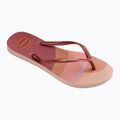 Moteriškos šlepetės per pirštą Havaianas Slim Palette Glow ballet rose