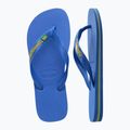 Šlepetės per pirštą Havaianas Brasil Logo Neon star blue /  star blue 11