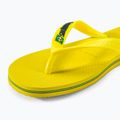 Šlepetės per pirštą Havaianas Brasil Logo Neon citrus yellow / citrus yellow 9