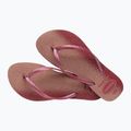 Moteriškos šlepetės per pirštą Havaianas Slim Gloss amaranth 4