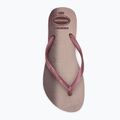 Moteriškos šlepetės per pirštą Havaianas Slim Gloss amaranth 5