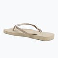 Moteriškos šlepetės per pirštą Havaianas Slim Square sand grey 3