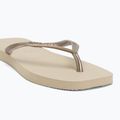Moteriškos šlepetės per pirštą Havaianas Slim Square sand grey 7