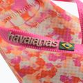 Šlepetės per pirštą Havaianas Brasil Tech II pink flux 12