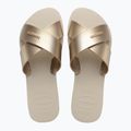 Moteriškos šlepetės Havaianas Aqua Metallic beige 3