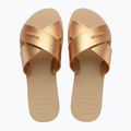 Moteriškos šlepetės Havaianas Aqua Metallic golden 10