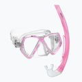 Vaikiškas paviršinio nardymo rinkinys Mares Combo Zephir Junior pink/clear