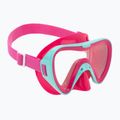 Vaikiška paviršinio nardymo kaukė Mares Turtle aqua/pink