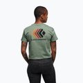 Moteriški marškinėliai Black Diamond Faded Crop laurel green 3