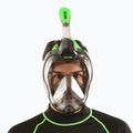 Viso veido kaukė paviršiniam nardymui SEAC Magica grey clear/green lime 7