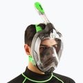 Viso veido kaukė paviršiniam nardymui SEAC Magica grey clear/green lime 8