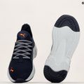 Vyriški bėgimo batai PUMA Softride Premier Slip-On navy/platinum gray/ultra orange 17