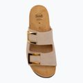 Moteriškos šlepetės Scholl Montery 2 Straps Ad Med smėlio spalvos 5