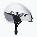 Dviračio šalmas MET Codatronica white/silver matte glossy 3
