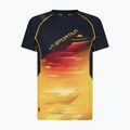 LaSportiva Wave vyriški bėgimo marškinėliai geltonos ir juodos spalvų P42999100
