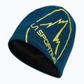 La Sportiva Circle Beanie storm blue/lime peach žieminė kepurė