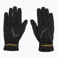 La Sportiva Stretch juodos/geltonos trekingo pirštinės 2