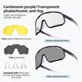 Akiniai nuo saulės Rockbros 14210010 Photochromic purple/transparent/yellow/clear 2