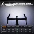 Priekinis dviračio žibintas Rockbros 2410008003 Bike Front Light 1500 Lumen black 2