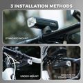 Priekinis dviračio žibintas Rockbros 2410008003 Bike Front Light 1500 Lumen black 5