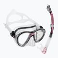 Nardymo rinkinys Cressi Big Eyes Evolution + Alpha Ultra Dry black/pink