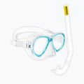 Vaikų nardymo rinkinys Cressi Perla Jr + Minigringo clear/aquamarine