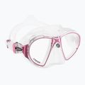 Nardymo kaukė Cressi Zeus clear pink