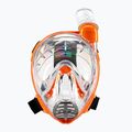 Cressi Baron vaikiška viso veido kaukė, skirta nardymui su vamzdeliu, oranžinė XDT0360085 2