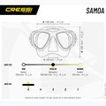 Nardymo kaukė Cressi Samoa black/black 6
