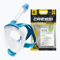 Viso veido nardymo kaukė Cressi Java Full Face clear/blue 8