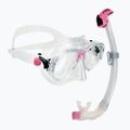 Nardymo rinkinys Cressi Marea + Seal Dry Jr clear/pink