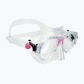 Nardymo rinkinys Cressi Marea + Seal Dry Jr clear/pink 2
