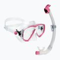 Nardymo rinkinys Cressi Estrella + Seal Dry clear/pink