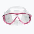 Nardymo rinkinys Cressi Estrella + Seal Dry clear/pink 4