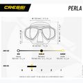 Nardymo kaukė Cressi Perla black/blue 5