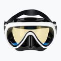 Moteriška nardymo kaukė Cressi Honey 420 UV black/white/yellow/blue 2
