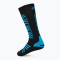 Slidinėjimo kojinės Mico Heavy Weight Superthermo Primaloft Merino Ski black turquoise 2