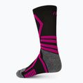 Mico vidutinio svorio X-Performance X-C slidinėjimo kojinės juodos/rožinės CA00146 2