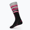 Moteriškos slidinėjimo kojinės Mico Light Weight Superthermo Natural Merino Ski black/fluorescent fuchsia 2