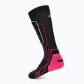 Moteriškos slidinėjimo kojinės Mico Medium Weight Warm Control Ski black/fluorescent fuchsia 2